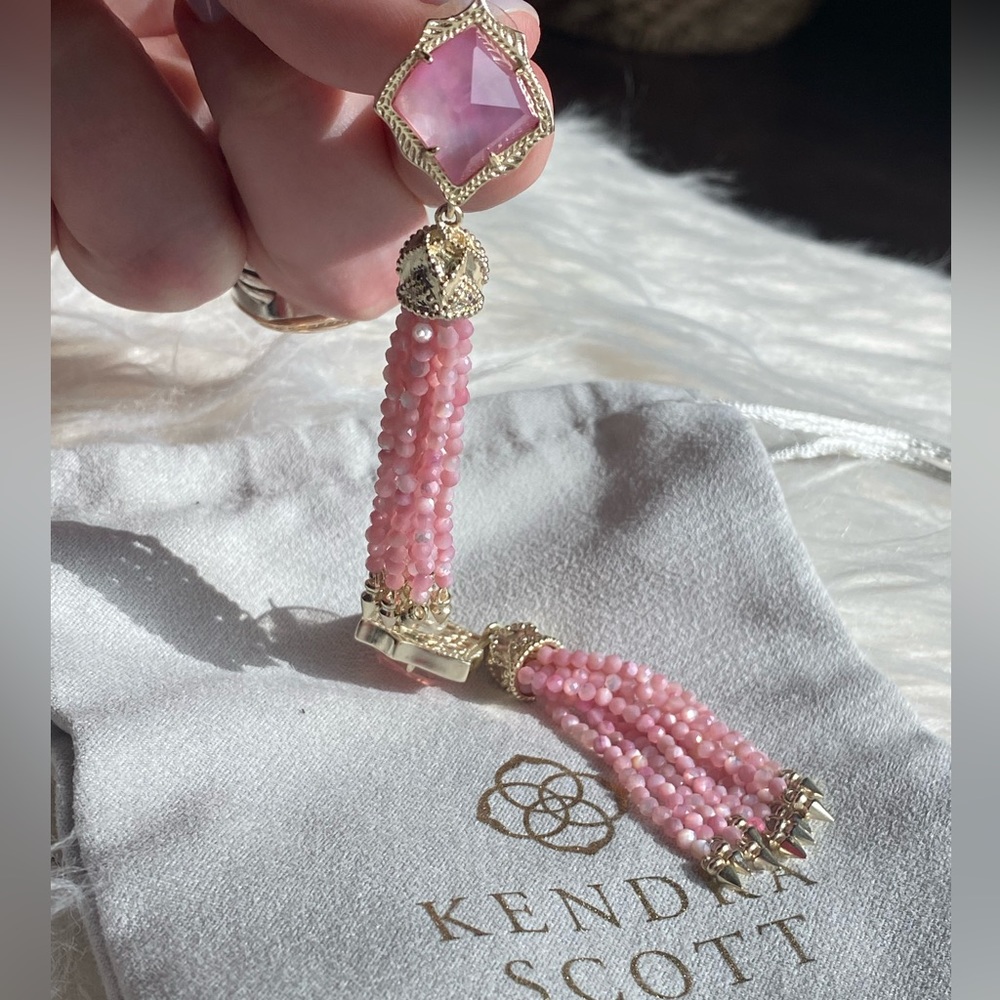 Kendra Scott Pink Beaded Earrings